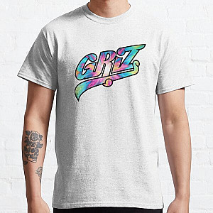 GRiZ Logo- Rainbow Pixel Tie-Dye Print Classic T-Shirt RB3005