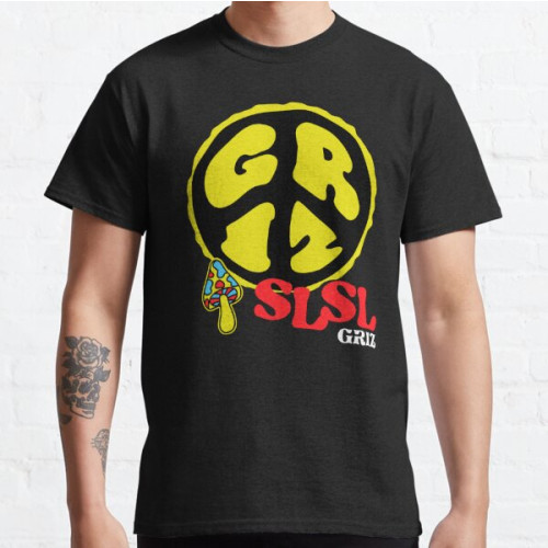Griz Merch Griz Peace Logo Classic T-Shirt RB3005